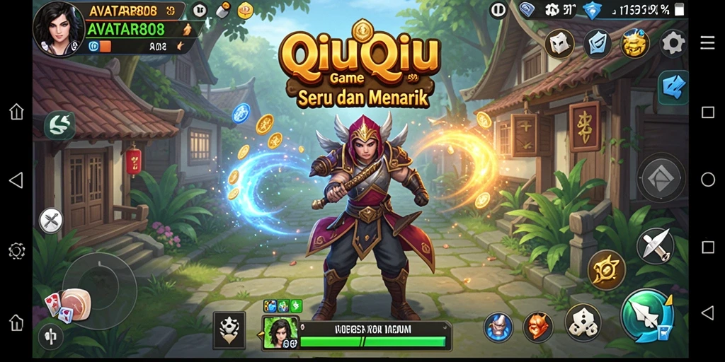 Tampilan gameplay QiuQiu di AVATAR808 yang mengasyikkan.
