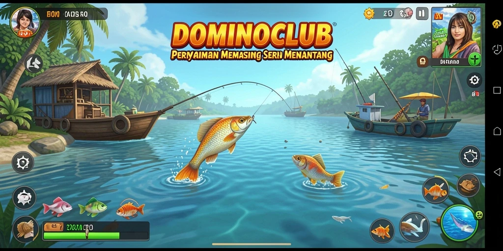 Menampilkan gameplay seru dan menantang dalam DOMINOCLUB.