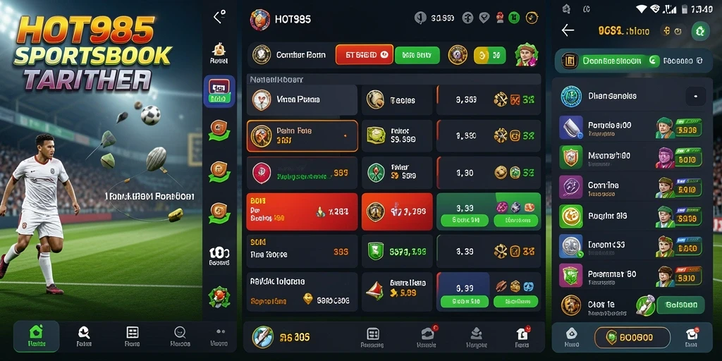 Tangkapan layar gameplay HOT985 menunjukkan antarmuka yang intuitif dan pilihan taruhan yang beragam.