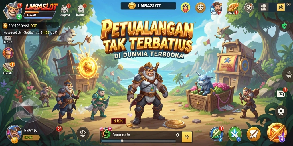 Screenshot LMBASLOT menampilkan gameplay dunia terbuka yang mengesankan.
