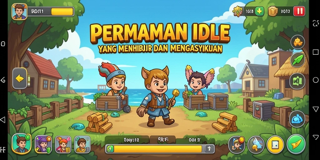 Tampilan gameplay PG11 yang menarik dan penuh warna.