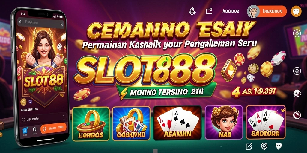 Screenshot utama SLOT88 menampilkan aksi seru permainan Kasino.