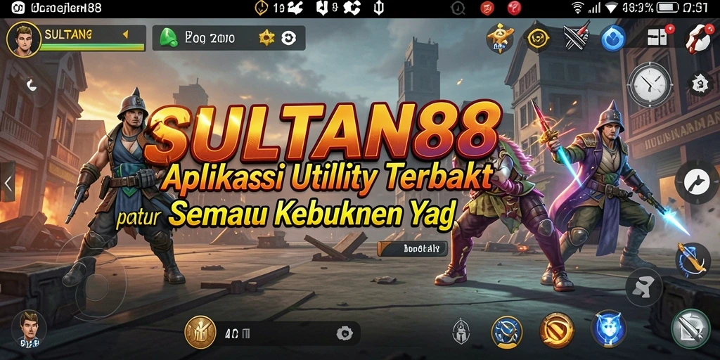 Tampilan utama SULTAN88 dengan fitur-fitur Utility yang menarik.