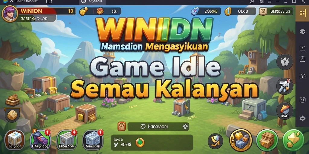 Tampilan gameplay WINIDN yang memikat dalam genre Idle.