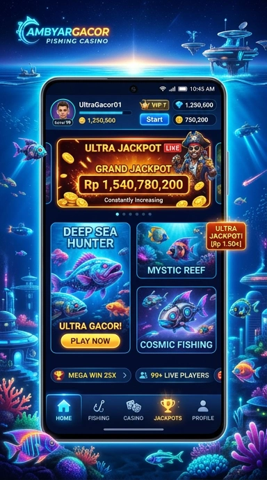 Tampilan aplikasi ambyargacor yang user-friendly.